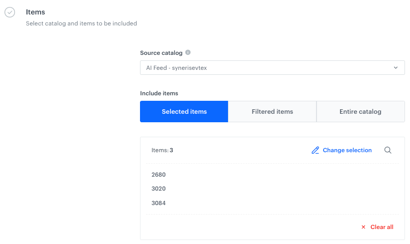 Include items in promotions - Synerise