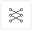 Multiple to multiple relation icon
