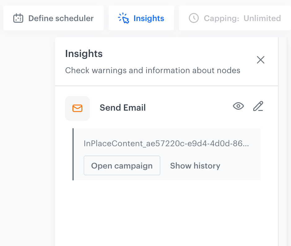 The Insights tab