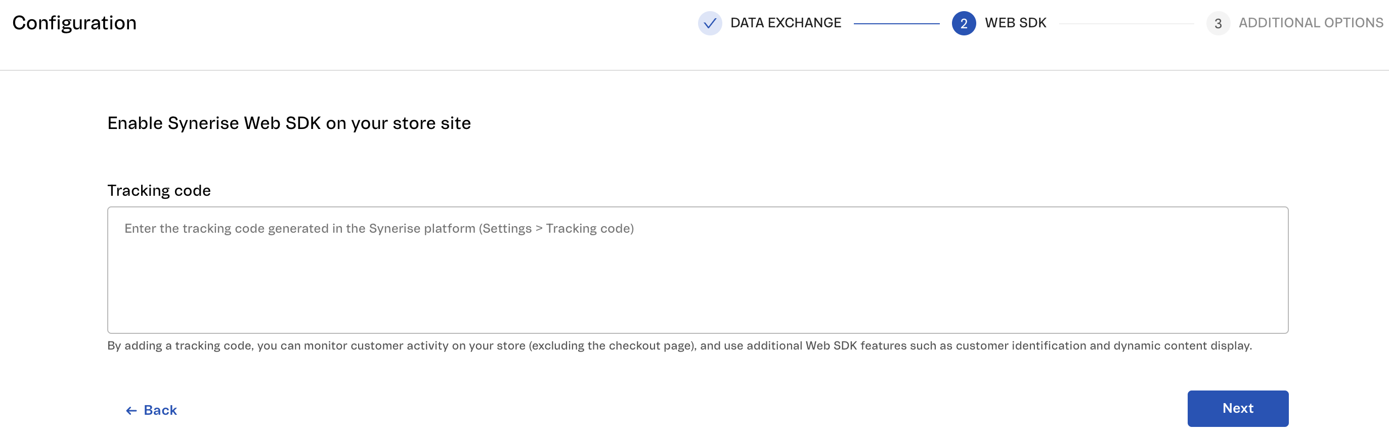 Integration for stores using Store Framework — Synerise Documentation