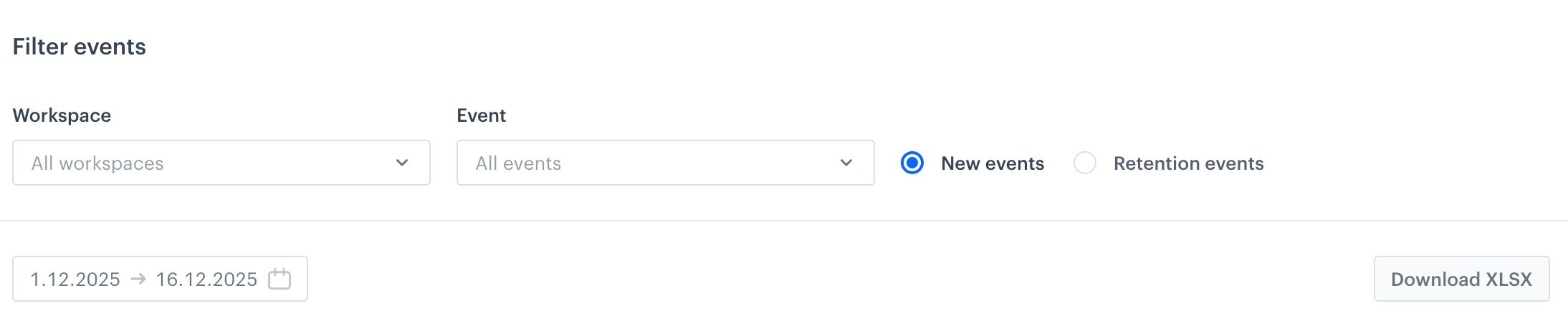 Graph settings