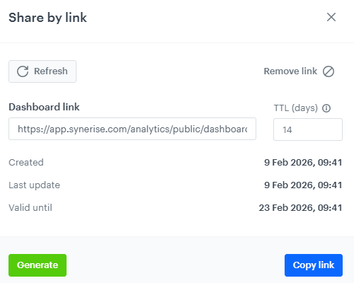 Share by link view