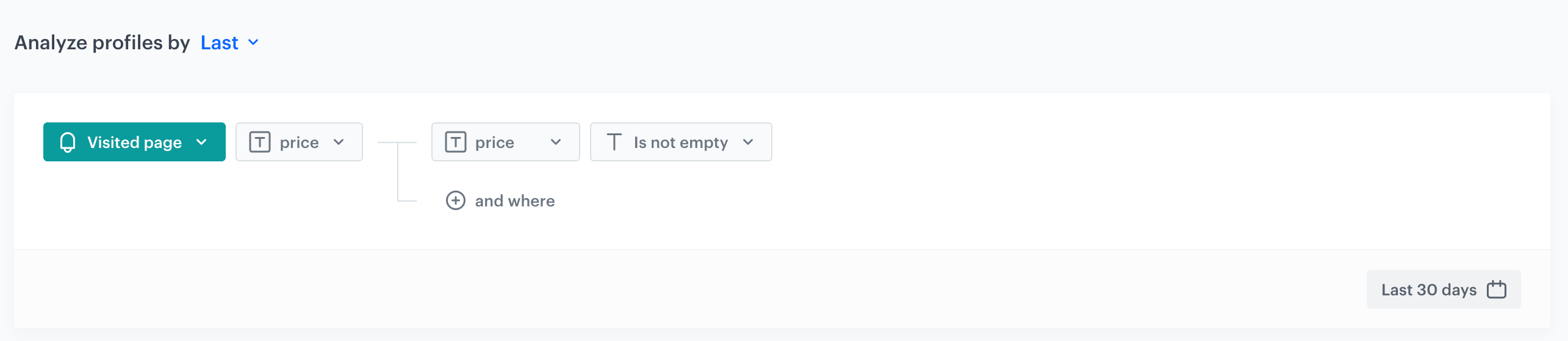 Decision Hub Last aggregate returning the price of the last visited product page in the past 30 days