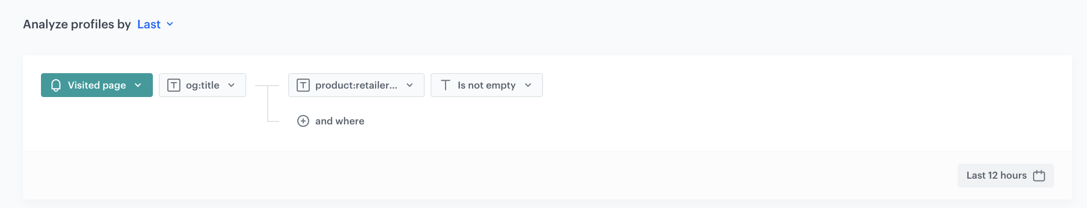 Decision Hub Last aggregate returning the og:title of the last visited product page in the past 12 hours