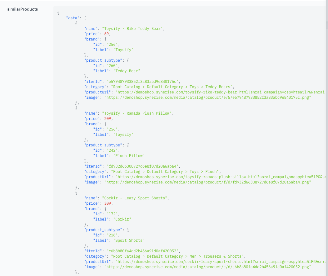 Brickworks record preview showing similar AI recommendations for a product