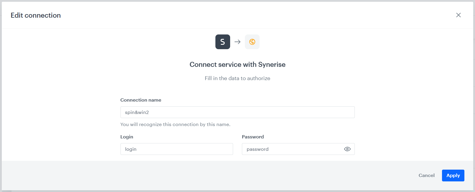 connection result