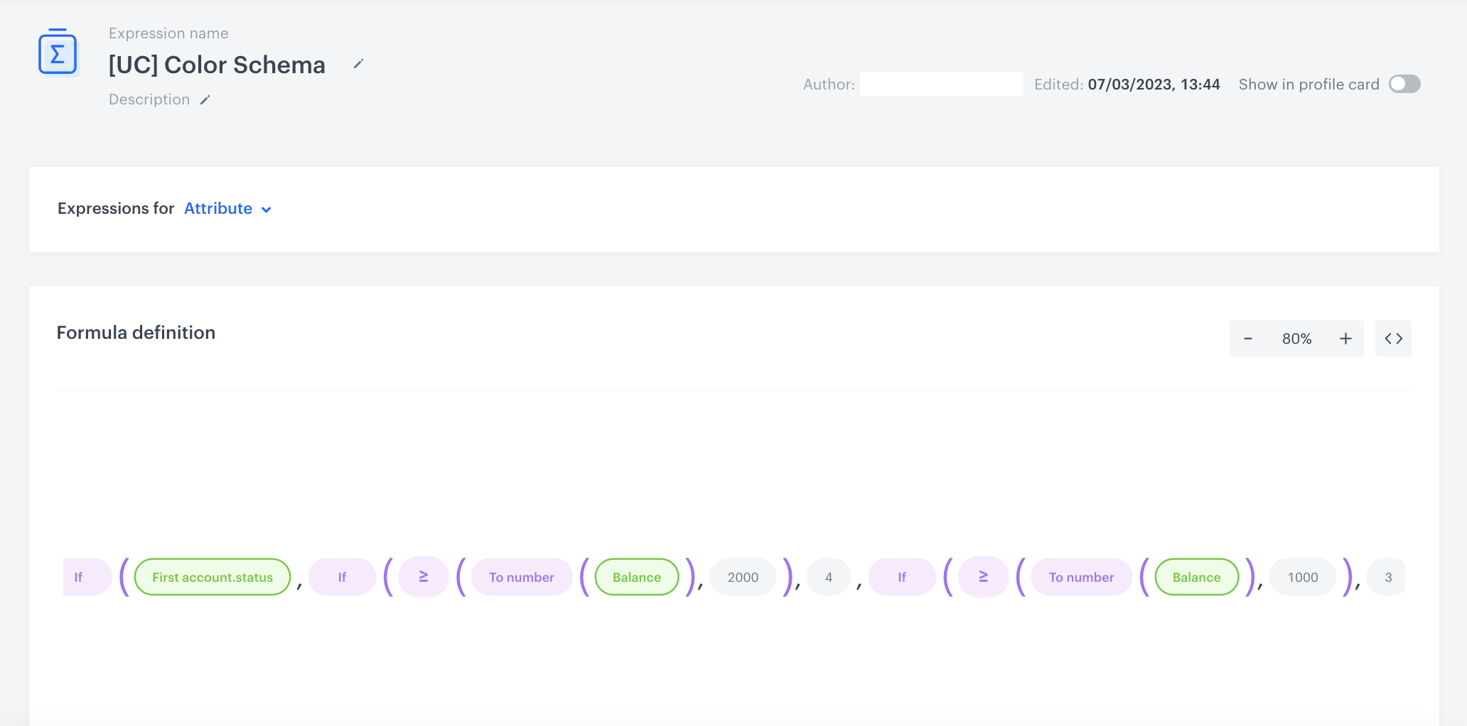 Behavioral Data Hub expression formula returning loyalty tier number — first part