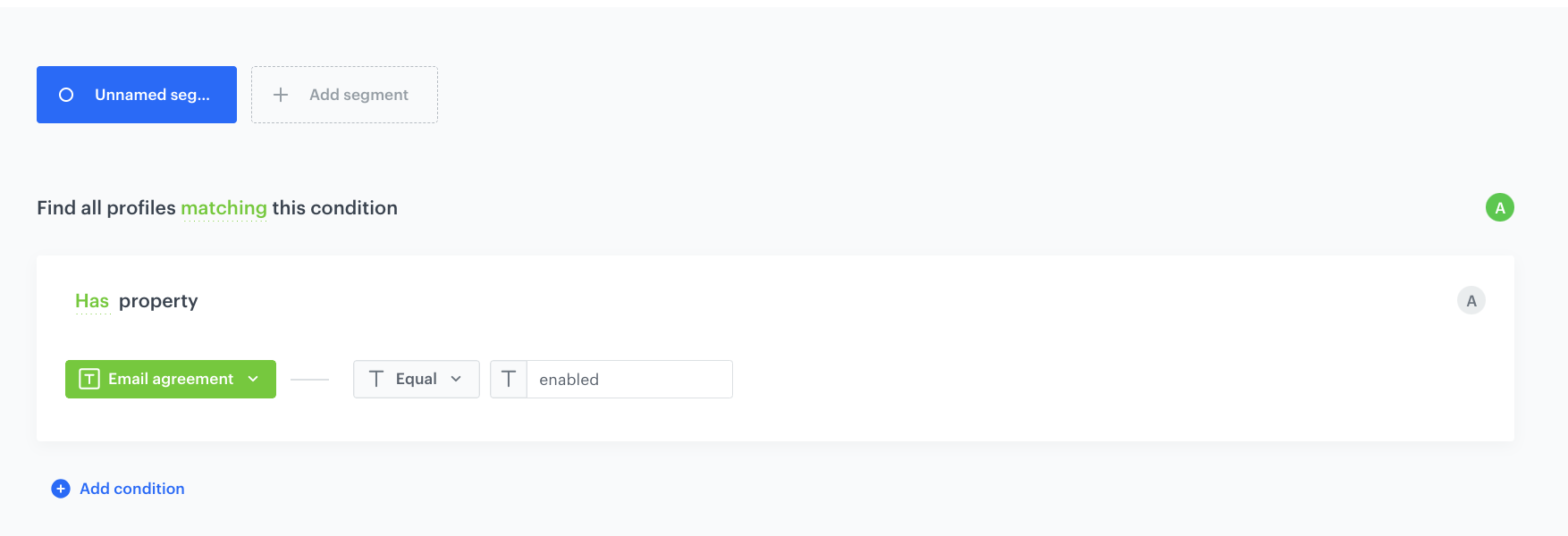 Decision Hub segmentation configuration for customers with email marketing agreement