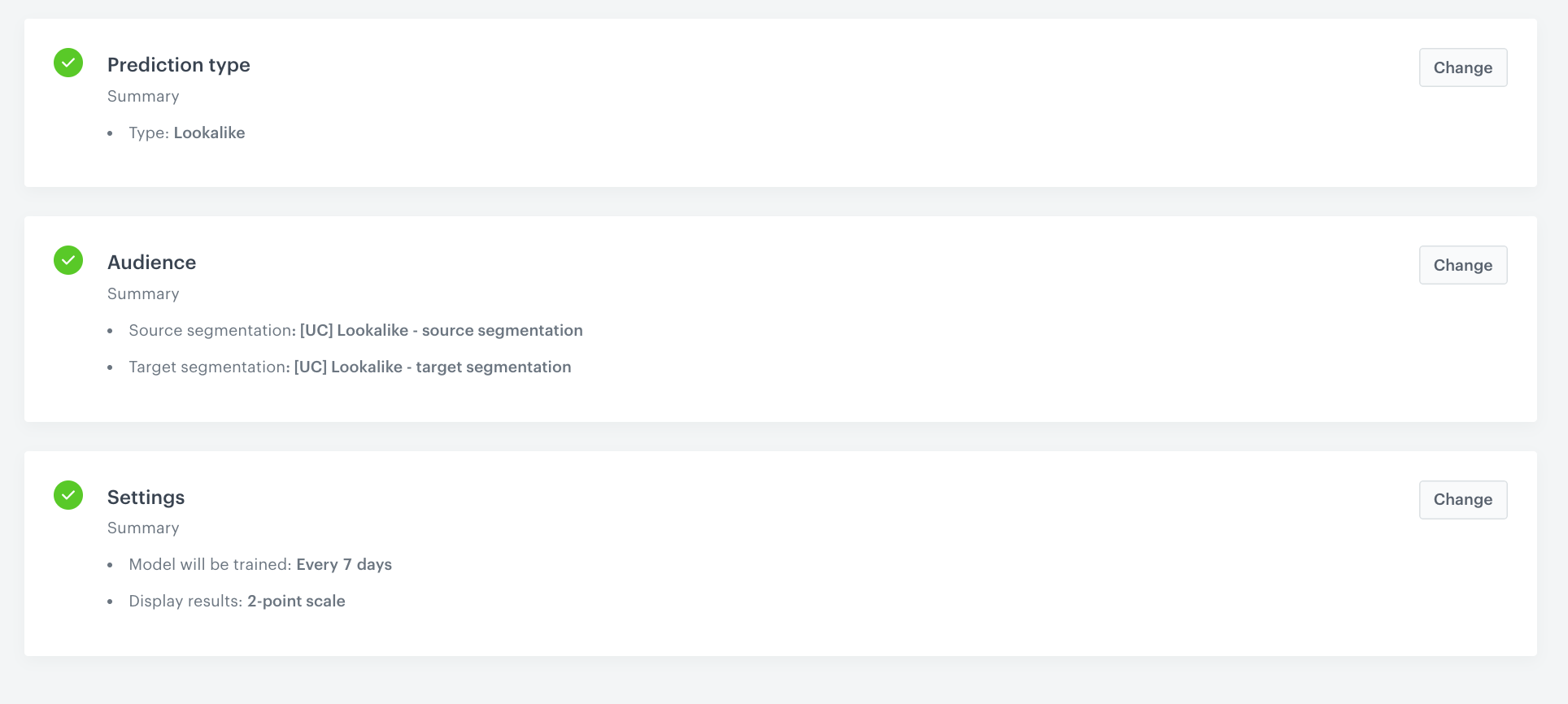 AI Hub Lookalike prediction configuration comparing source and target segmentations to find customers most likely to join the loyalty club