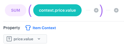 SUM function example