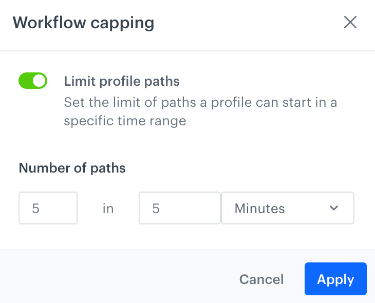 Filled automation capping settings
