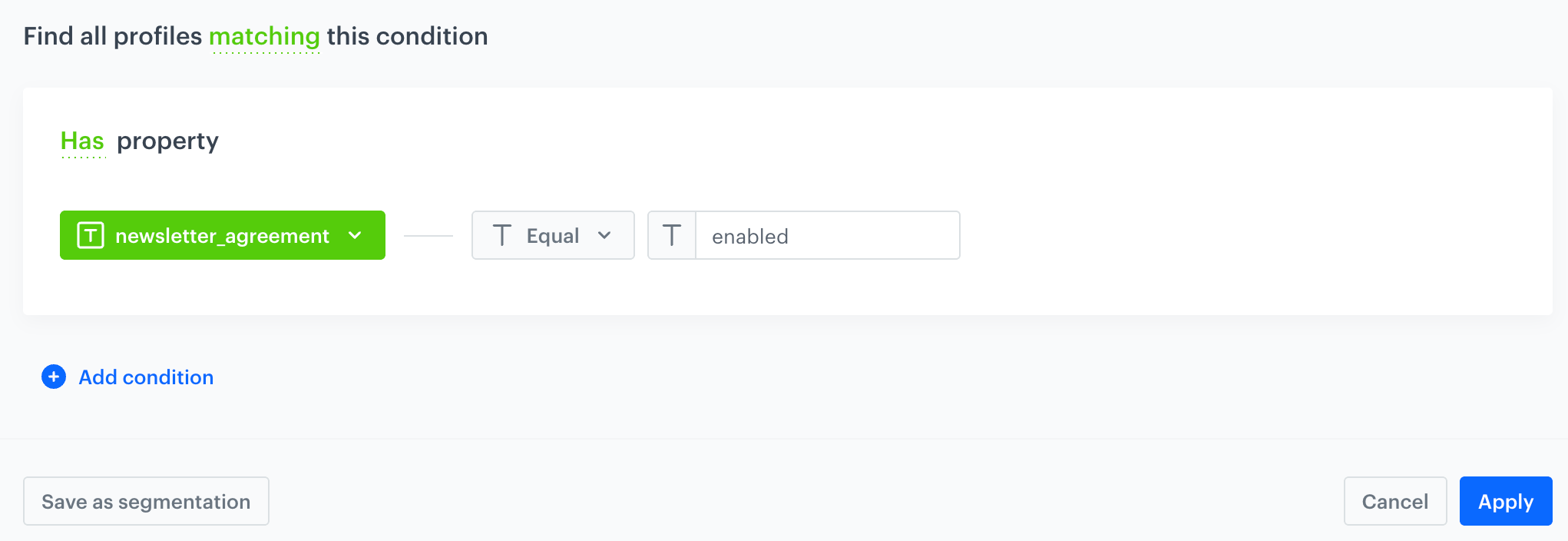Including profiles who agreed to receive newsletters