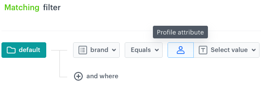 Profile attribute