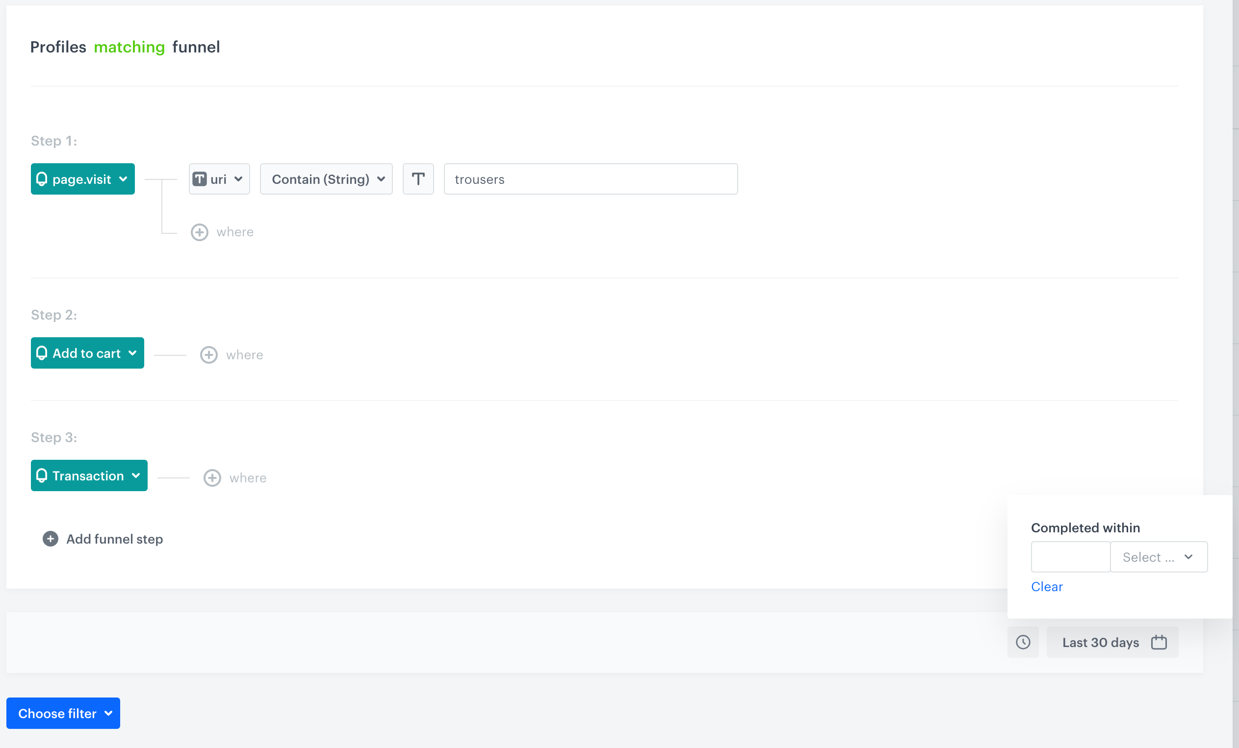 Filtering — Synerise Documentation