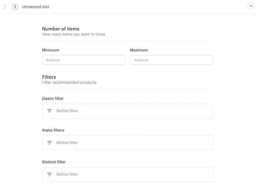 Recommendation filters — Synerise Documentation