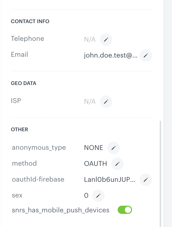 Synerise customer profile created after Firebase OAuth authentication