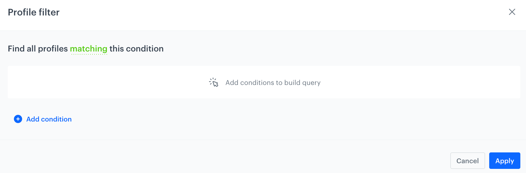 Filtering out customers who visited a website last month