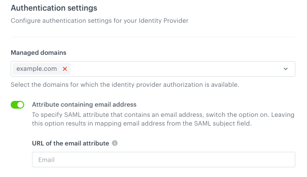 General settings