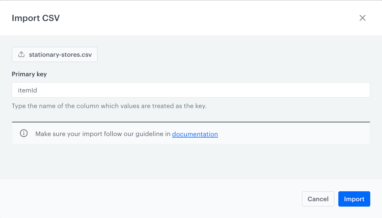 Import CSV