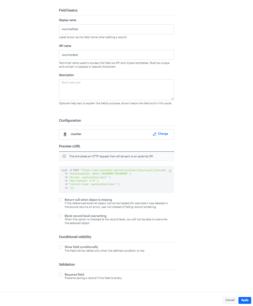 voucherData field