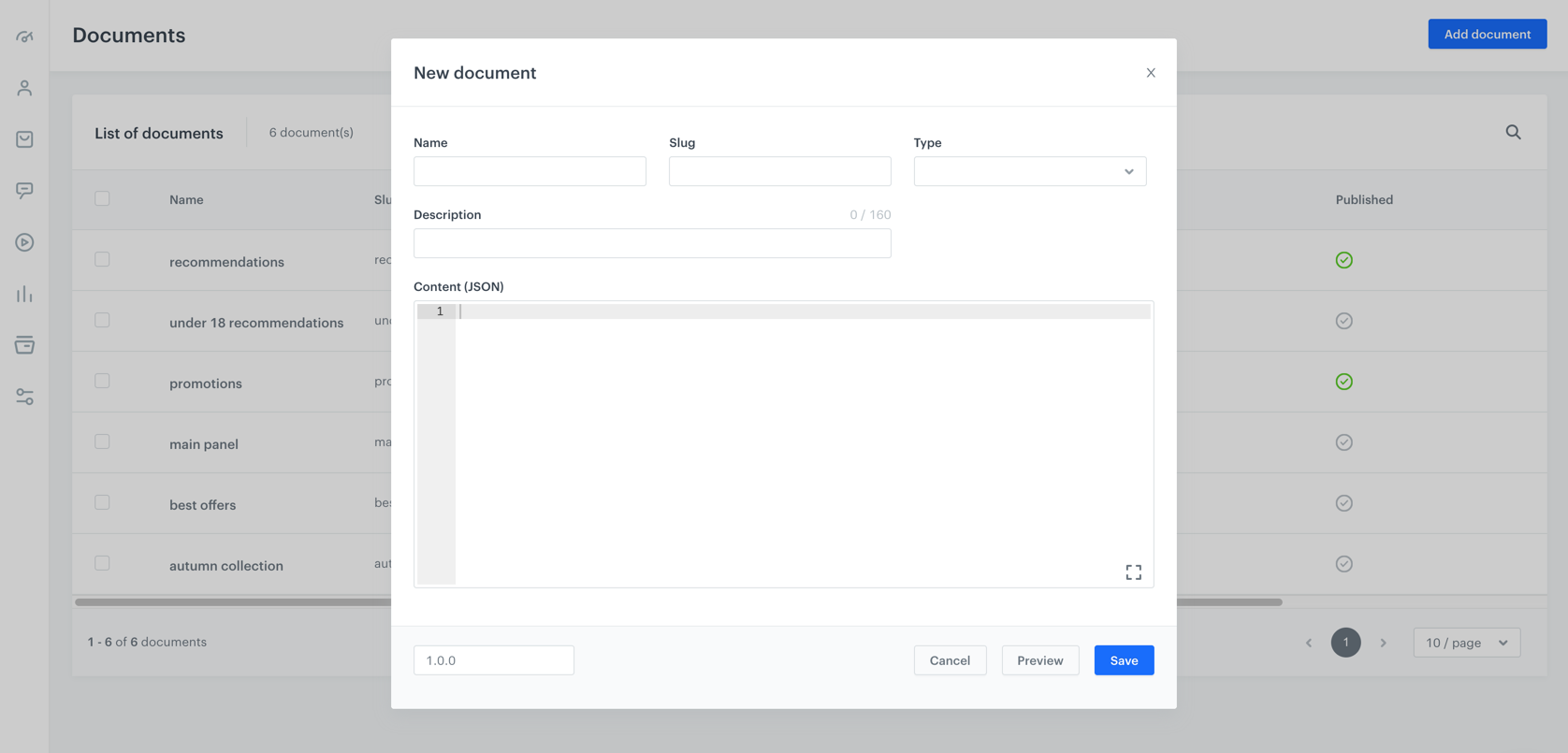 Document wizard