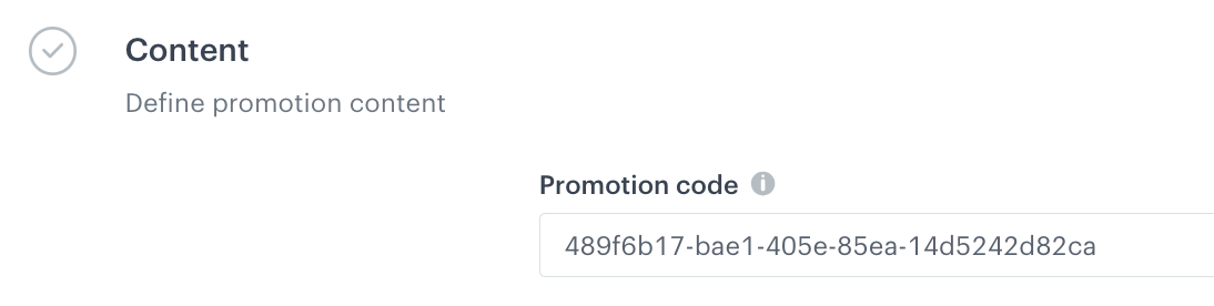Promotion ID in Synerise
