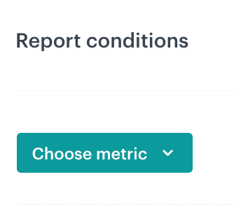 This option is available in the configuration of a report in Analytics > Report > New report
