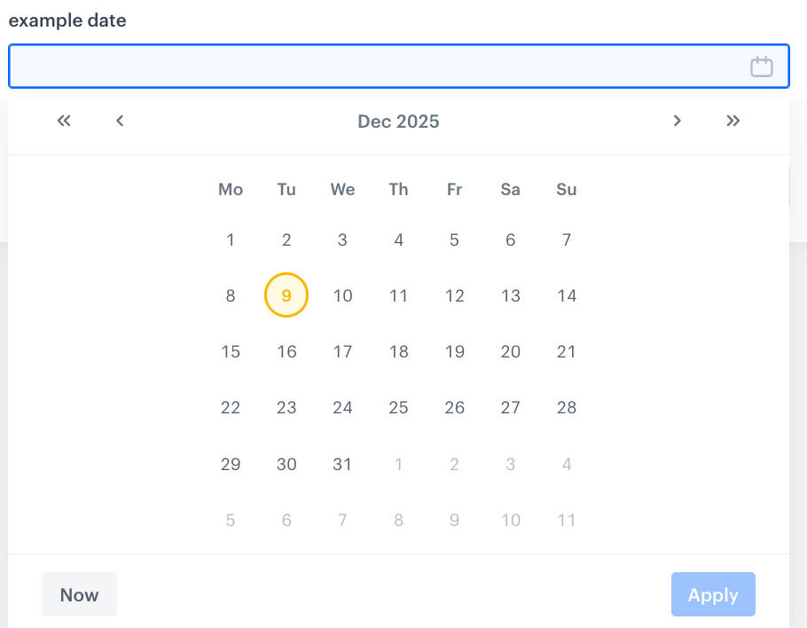 Date picker and a date/date-time value editor
