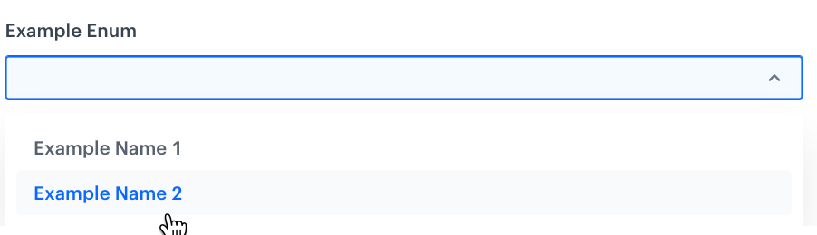 Enumeration in the record editor