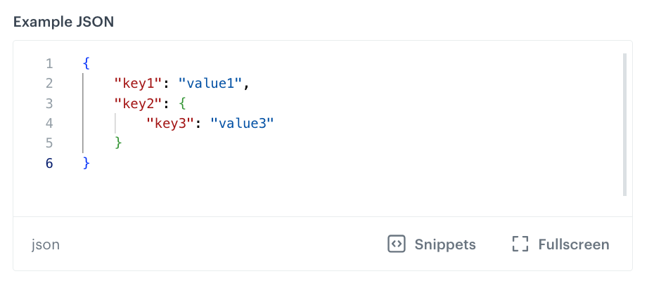 Raw JSON in the record editor