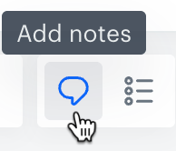 Add notes icon