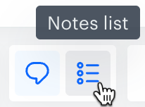Note list icon