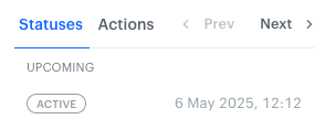 One Active status