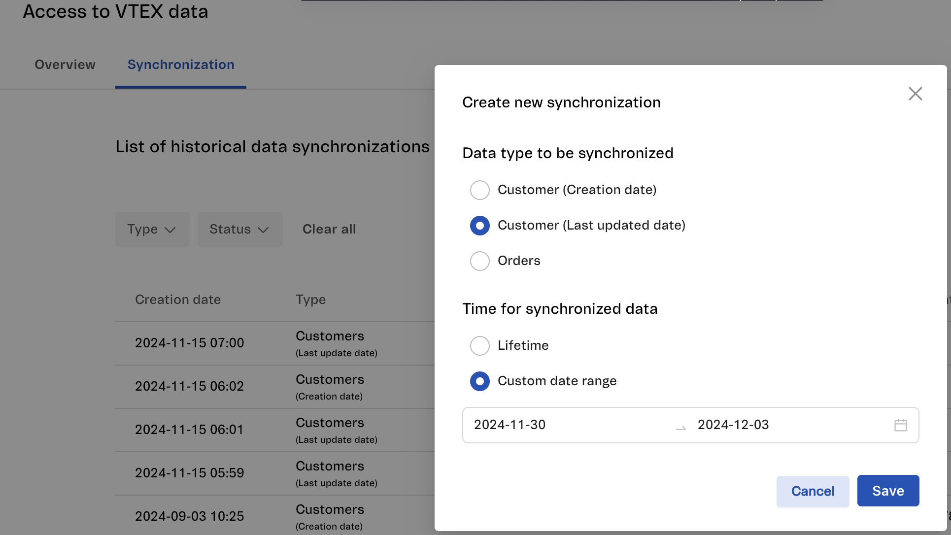 Scheduling synchronization