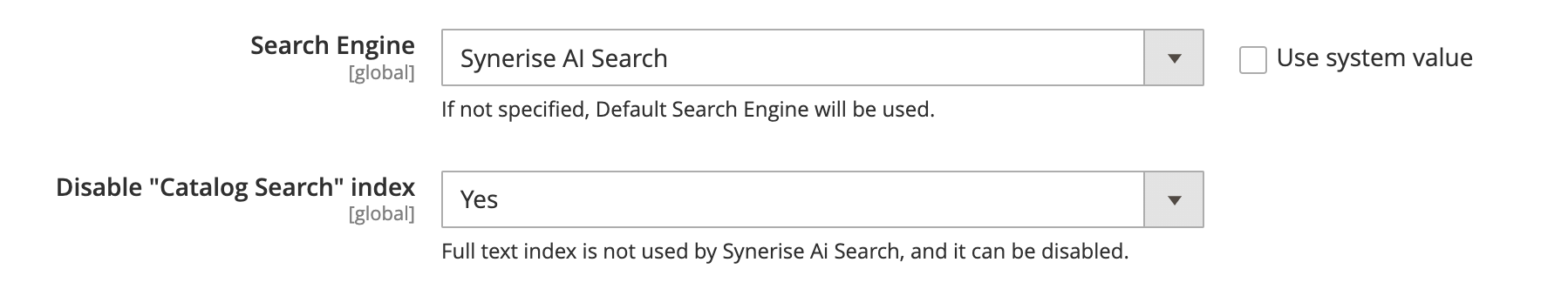 Selecting search engine