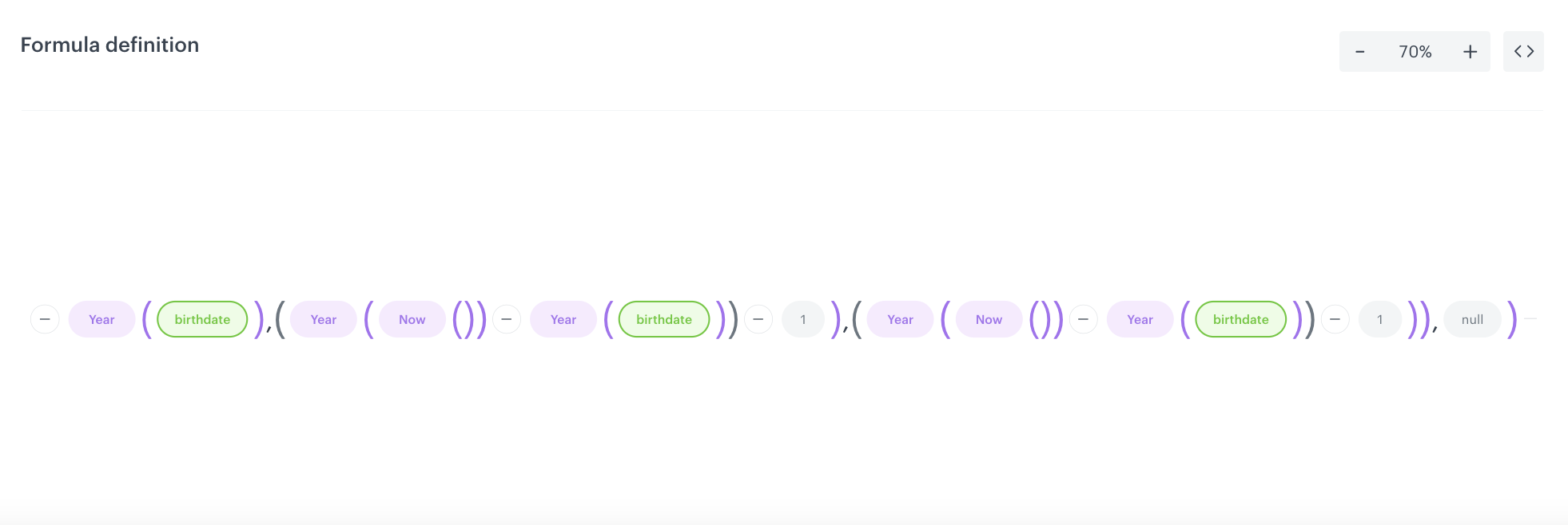 Expression settings