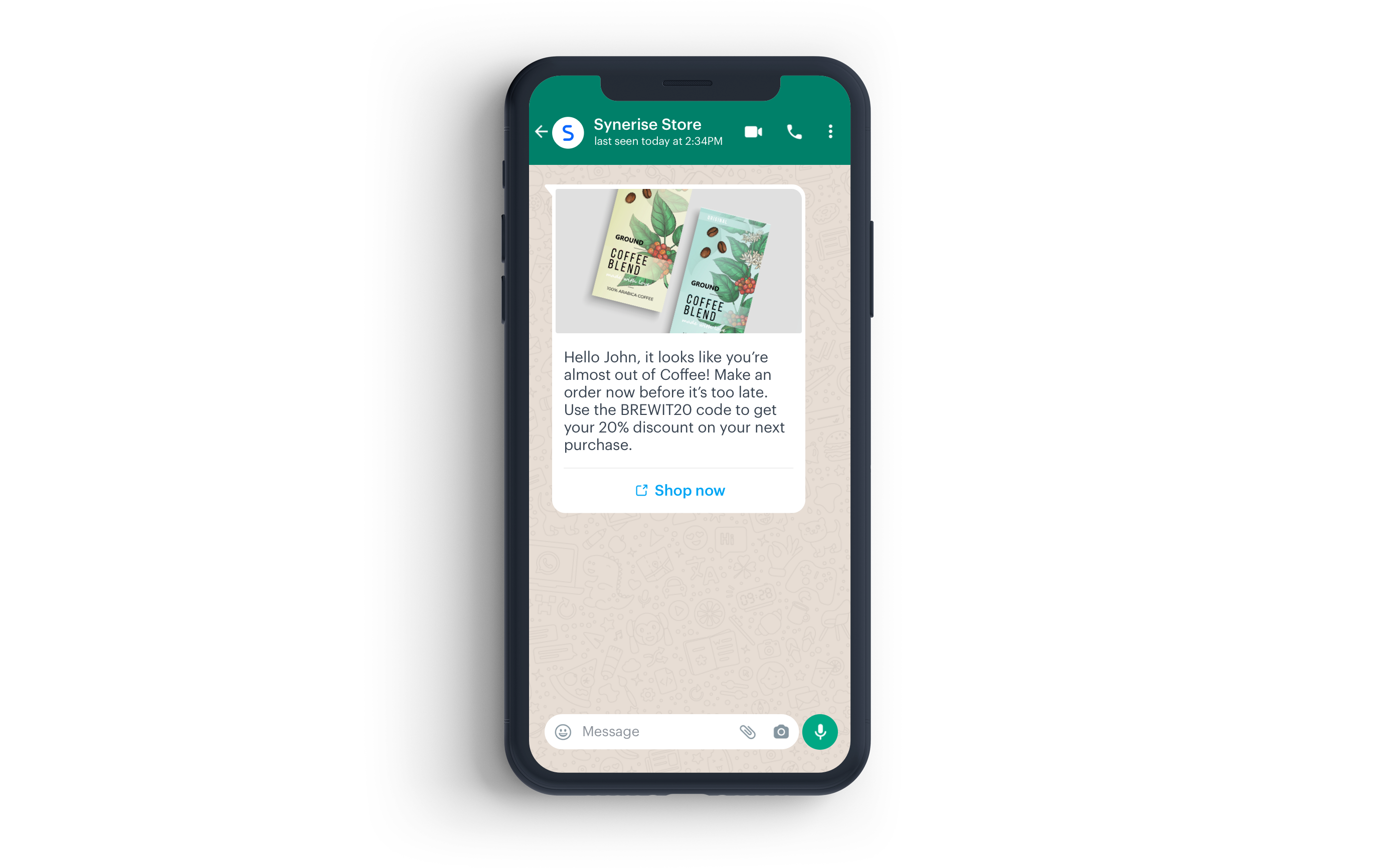 WhatsApp replenishment campaign