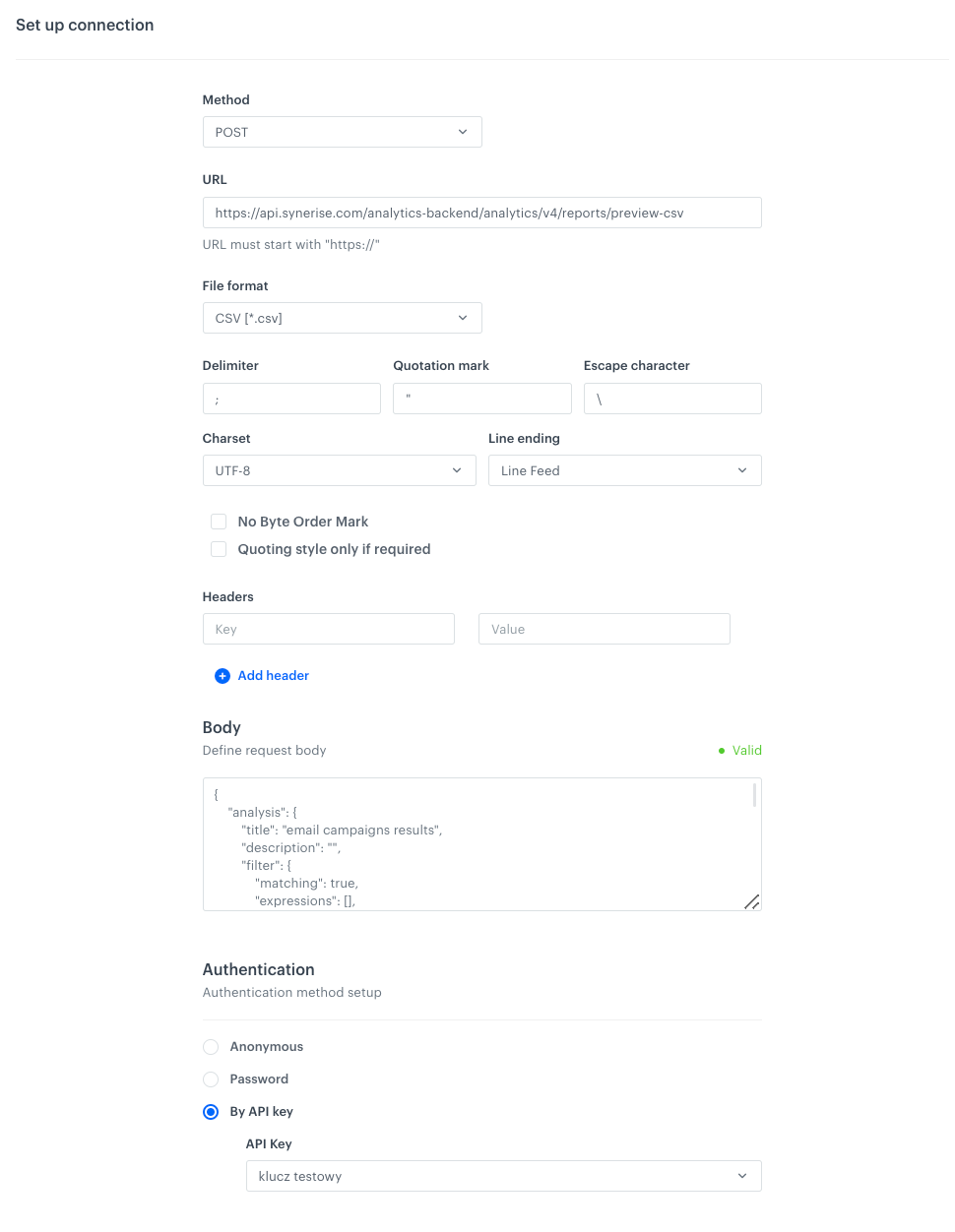 The configuration of the HTTPS - Get File node