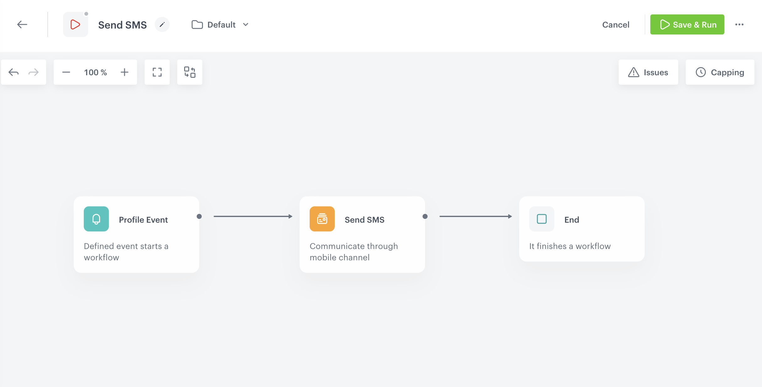 Send SMS automation