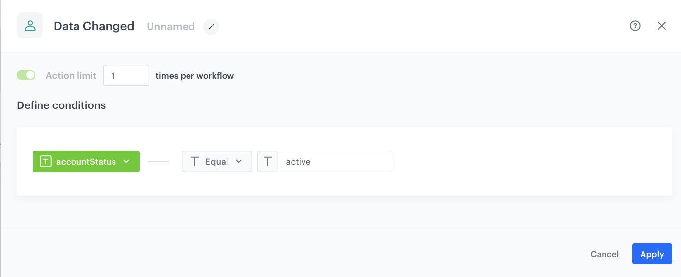 Workflow configuration